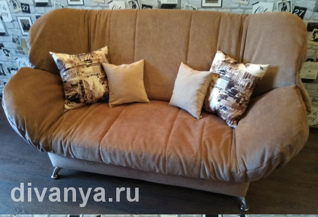 Мягкий диван клик-кляк Бриз Вельвет Люкс. Цена от 17500 ₽