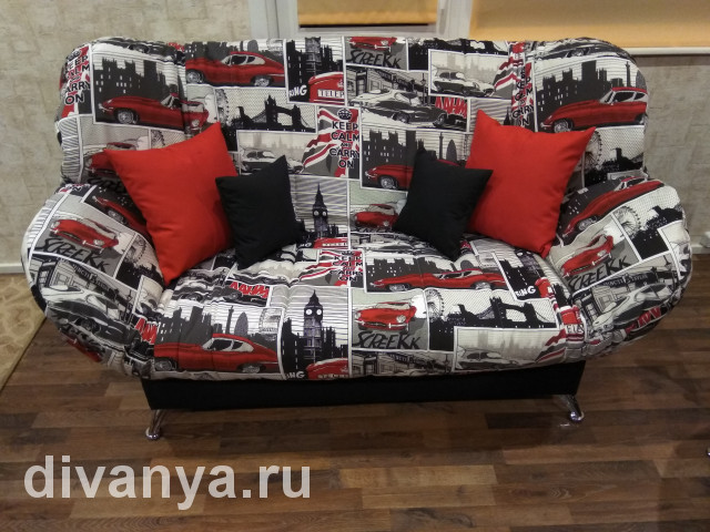 Мягкий диван клик-кляк Бриз Ягуар. Цена от 15500 ₽