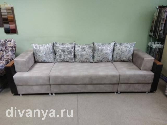 Диван тик-так с двумя выдвижными частями по бокам. Цена дивана от 38000 ₽