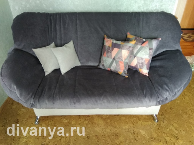 Мягкий диван клик-кляк Бриз Вельвет Люкс (модные расцветки ткани). Цена от 17500 ₽